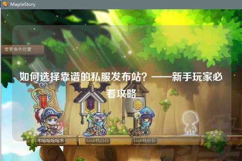 如何选择靠谱的私服发布站？——新手玩家必看攻略