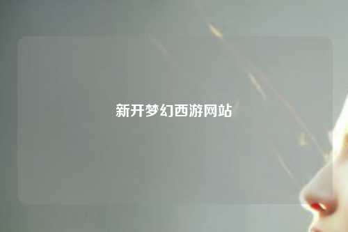 新开梦幻西游网站