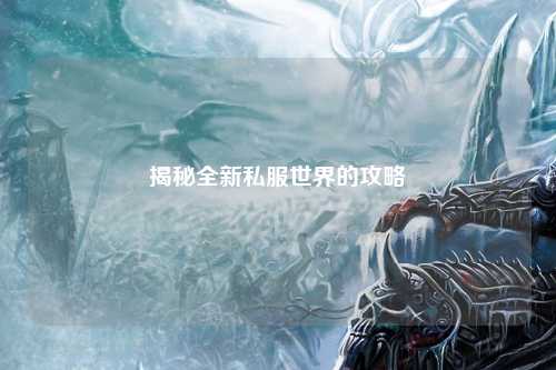 揭秘全新私服世界的攻略