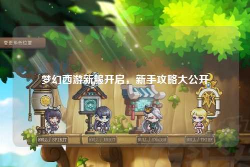梦幻西游新服开启，新手攻略大公开